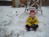 Lane’s First Snowman