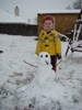 Lane’s First Snowman